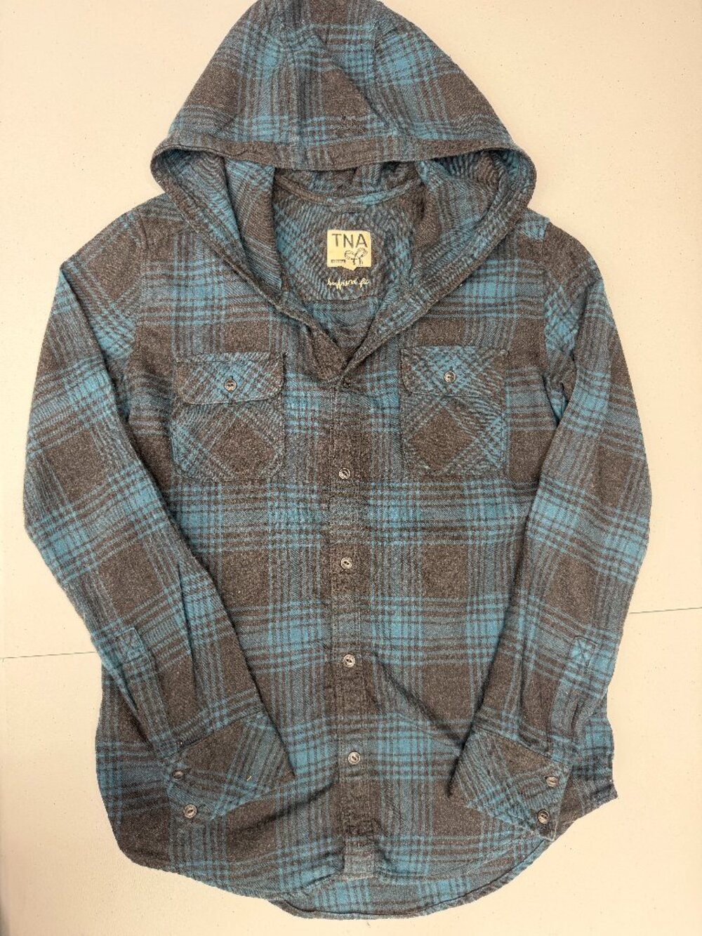 Aritzia Hooded Flannel